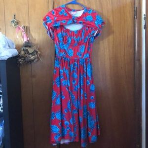 Pin Up Couture Floral Dress Size M/L